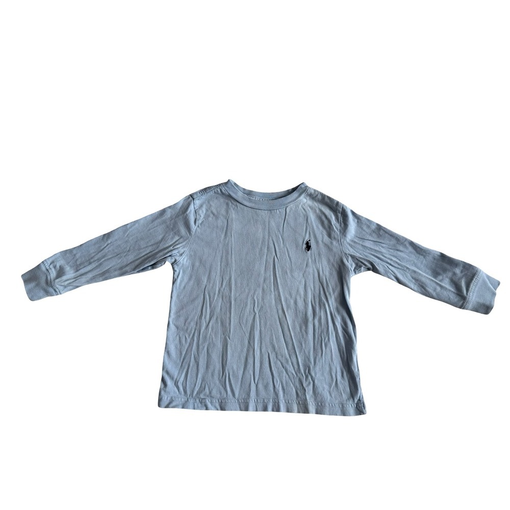 Polo Ralph Lauren Long Sleeve T-Shirt Blue Pony Logo Kids 2T